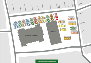 Plan Wochenmarkt Innenstadt